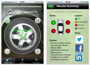 Tyre pressure apps