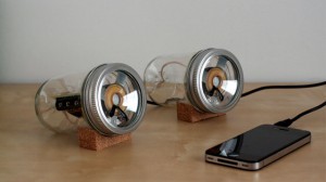 Mason jar speakers